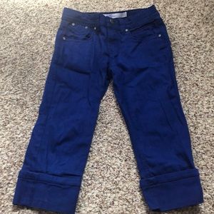 Girls bright blue Capri jeans Vigoss size 8
